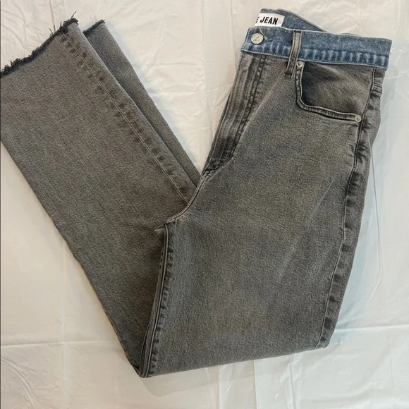Le Jean gray with blue Jean waistband 29 - Picture 3 of 9